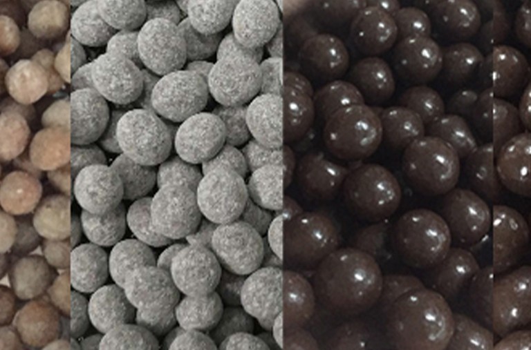 産品應用：滾塗包衣巧克力的抛光劑